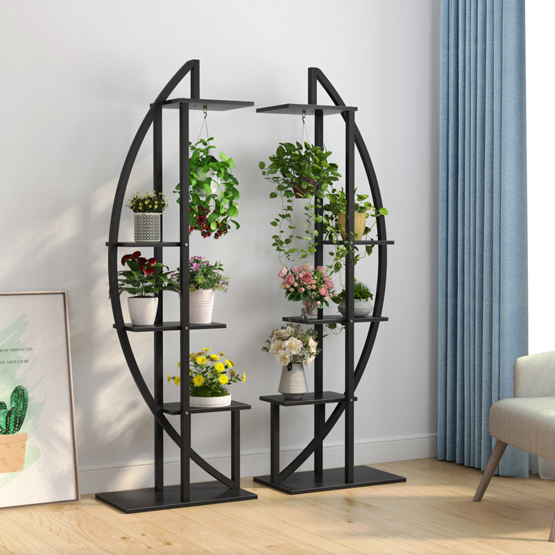 Latitude Run® Evoy Round Etagere Plant Stand Wayfair